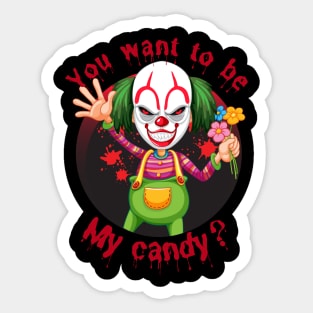 Scary clown Sticker